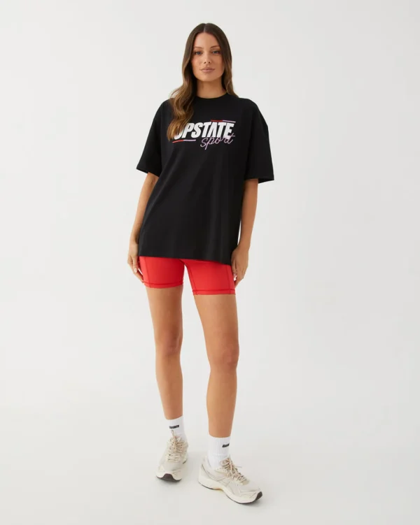 Upstate Hustle Tee- Black Bars