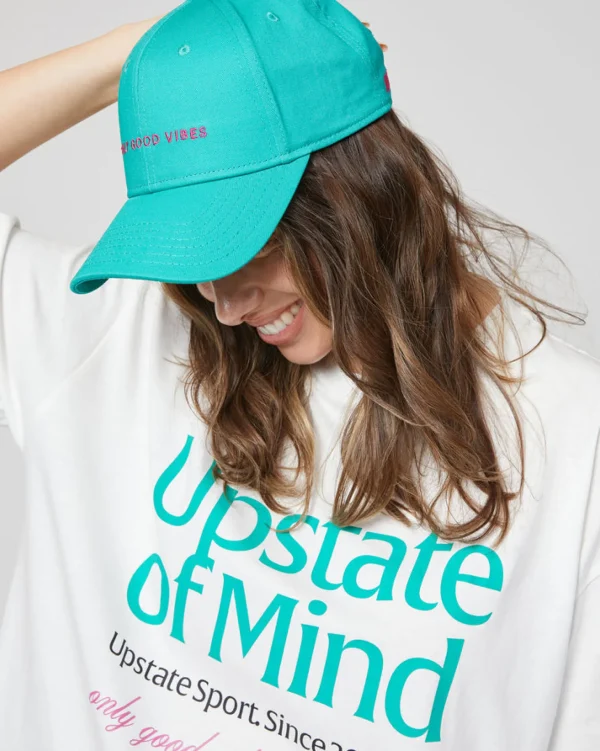 Upstate Side Line Cap- Galactic Good Vibes Green