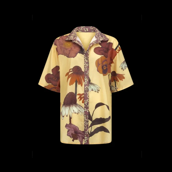 Wandering Folk Glades Over Swim Shirt - Chamomile