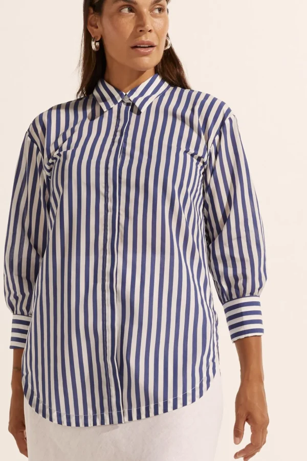 Zoe Kratzmann Agile Top - Navy Stripe