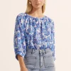 Zoe Kratzmann Imbue Top - Pacific Floral