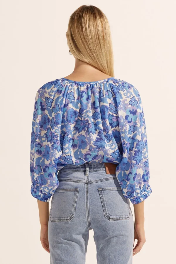 Zoe Kratzmann Imbue Top - Pacific Floral