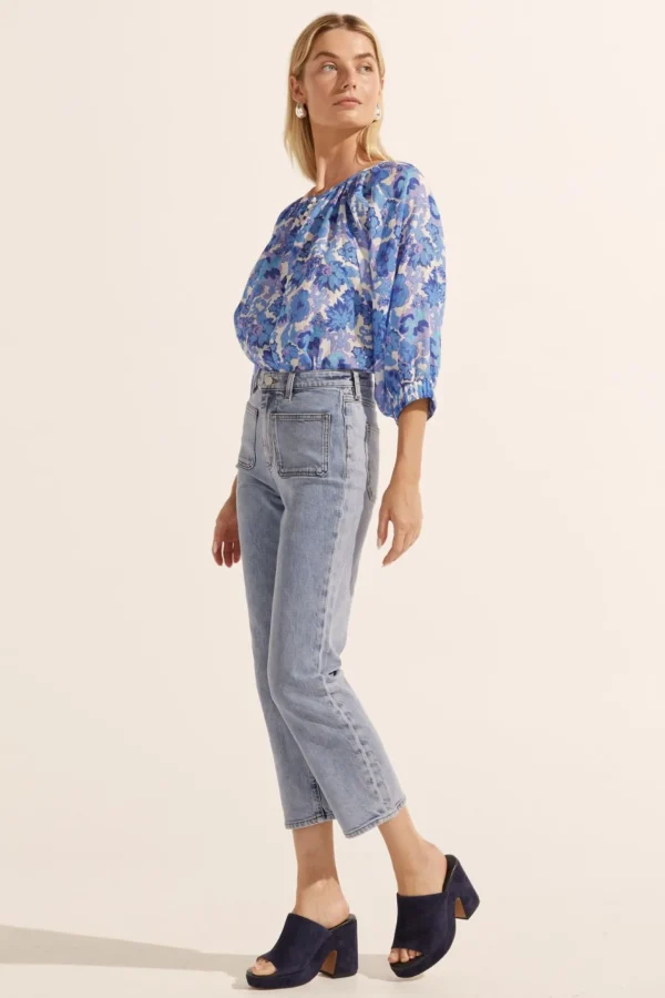 Zoe Kratzmann Imbue Top - Pacific Floral