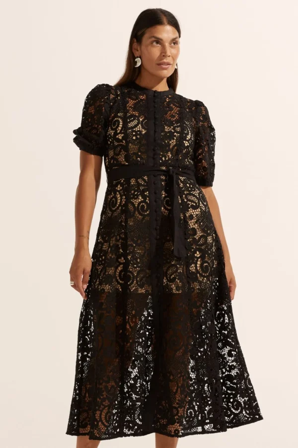 Zoe Kratzmann Lyric Lace Dress - Black