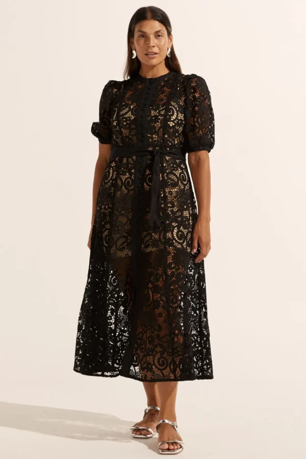 Zoe Kratzmann Lyric Lace Dress - Black