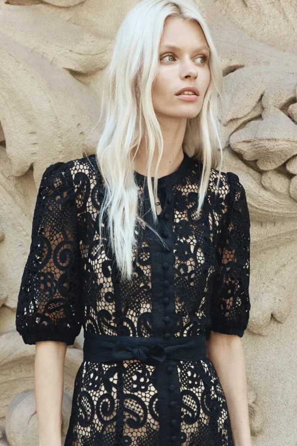 Zoe Kratzmann Lyric Lace Dress - Black