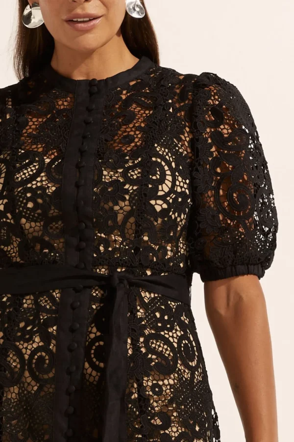 Zoe Kratzmann Lyric Lace Dress - Black