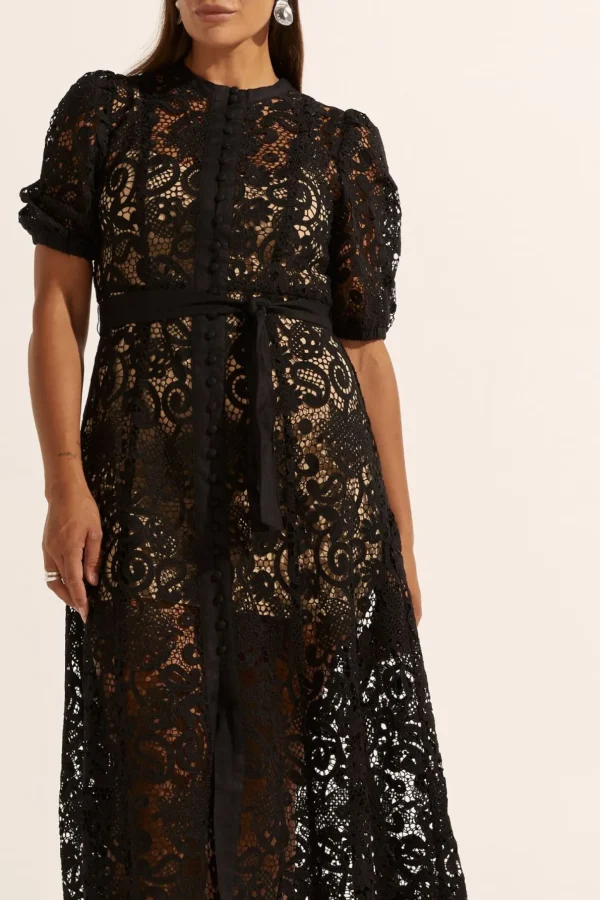 Zoe Kratzmann Lyric Lace Dress - Black