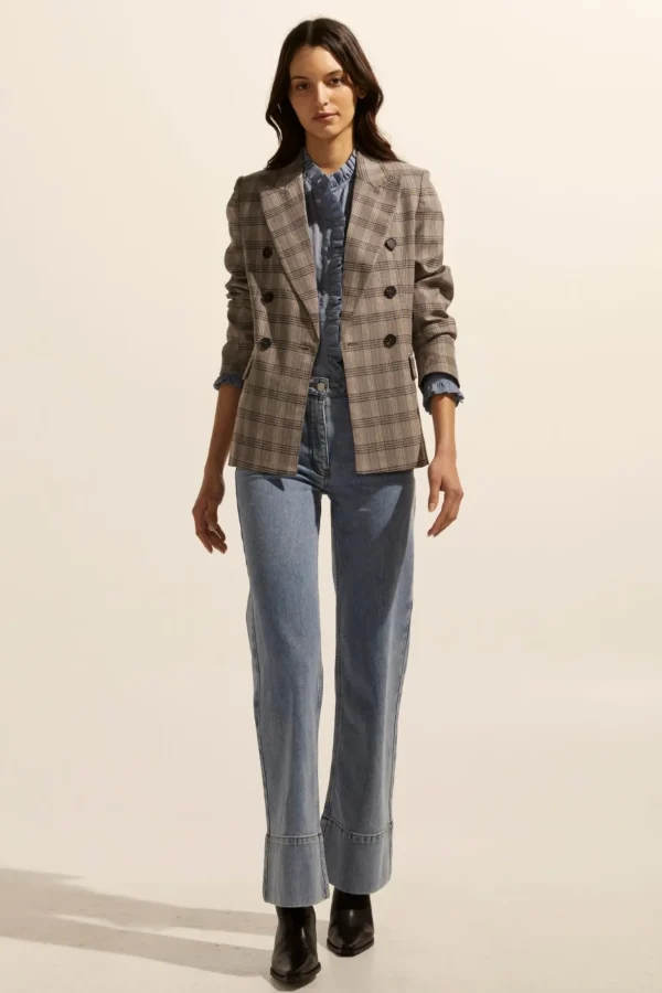 Zoe Kratzmann Spurt Jacket - Mousse Check