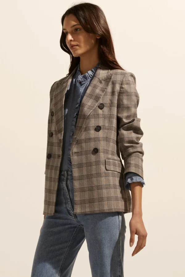 Zoe Kratzmann Spurt Jacket - Mousse Check